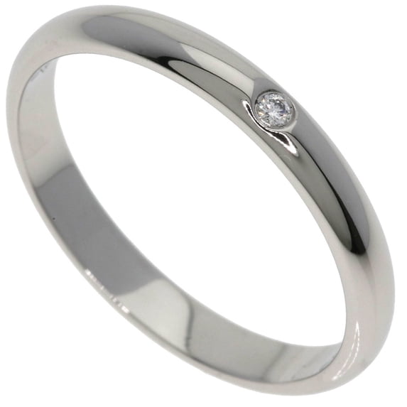Pre-Owned Cartier Wedding 1P Diamond Ring #51 Platinum PT950 Women's CARTIER