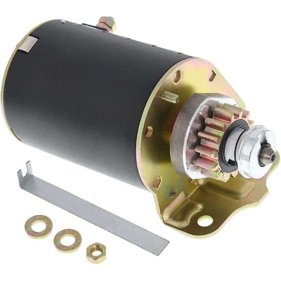 PET-U Starter Replacement for Briggs & Stratton 14.5 16 16.5 17 17.5 18 18.5 14 Teeth 593934 5777 for Cub Cadet RZT42 for John Deere LG693551 MIA13018 SE501848 SBS0029 SBS0047 41022051 41022027