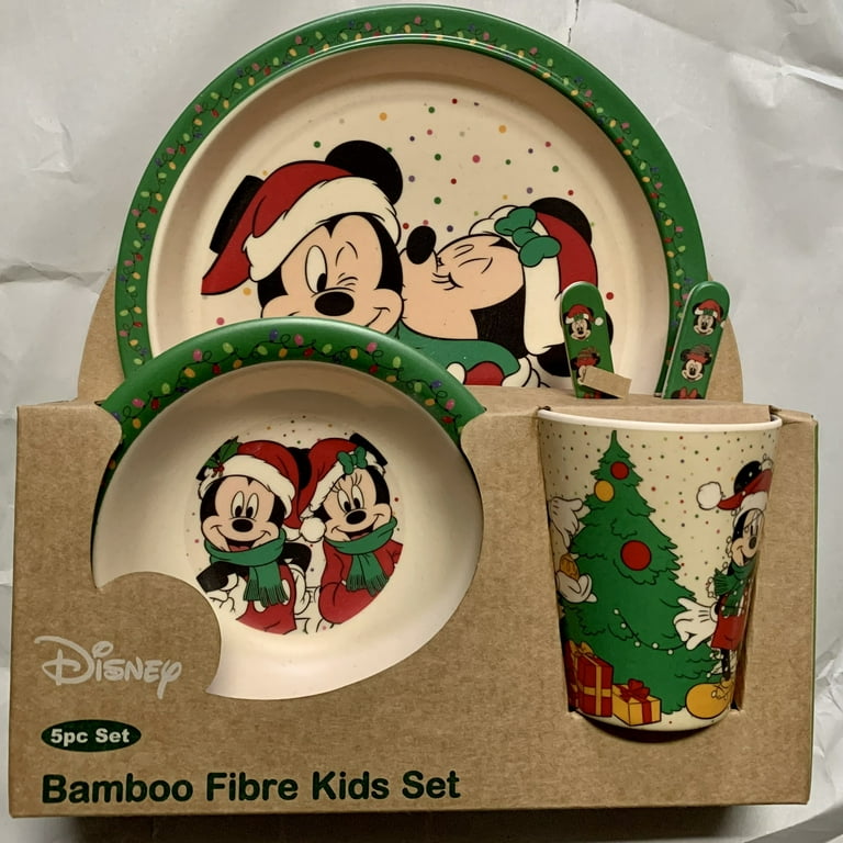 Disney Baby Bamboo Fibre Kids Pc Dinner Kids Set Mickey &Minnie