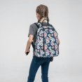 thumbnail image 5 of Naloa Flowers Print Lightweight DayBackpack Suitable for school, work, shopping, travel, etc., 5 of 5