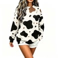 thumbnail image 5 of Guluxicc Women's Graphic Sweatshirts Oversized Pullover Crew Neck Long Sleeve Casual Sweatshirts for Everyday Fall Winter, 5 of 9