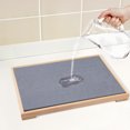 thumbnail image 3 of Unique Bargains Diatomaceous Stone Dish Drying Mat with Dish Drying Rack Dark Gray, 3 of 6