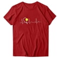 thumbnail image 2 of Pntutb Hauts Courts pour Femmes Liquidation Mode Féminine Imprimé Manches Courtes Chemisier Amusant Col Rond T-Shirt Hauts, 2 of 3