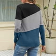 thumbnail image 5 of Long Sleeve Shirts For Women Tops Casual Shirts Round Neck Pullover Crew Neck Womens Blouses, 5 of 7