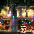 thumbnail image 3 of 2PCS Christmas Window Lights Decoration Battery Powered, Indoor round 20 LED Copper Wire Hanging String Lights For Home, Living Room(colorful), 3 of 5