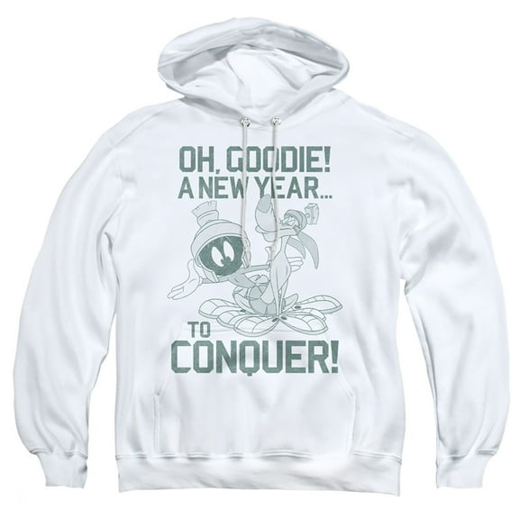 Looney Tunes New Year To Conquer Marvin the Martian Unisex Adult Pull-Over Hoodie