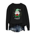 thumbnail image 6 of Xdegoge Santa Claus Christmas Sweatshirts for Women Crew Neck Long Sleeve Tops Xmas Tree Graphic Shirts Dressy Casual Womens Christmas Shirts Plus Size Womens Christmas Shirts Dressy, Black S, 6 of 6