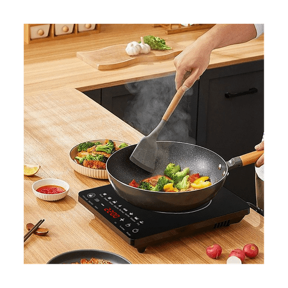 Portable Induction Cooktop 8Temp Touch Burner Cooker Countertop Burner Induction HotPlate Low Noise 2200W Sensor US PLug