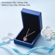 thumbnail image 4 of Regalos para el día de la madre para mamá, collares de corazón para mujer, collar de plata esterlina Te amo, regalo romántico de hija e hijo, 4 of 5