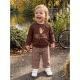 thumbnail image 6 of Toddler Baby Girl Thanksgiving Outfit Long Sleeve Sweatshirt and Pants 2Pcs, 6 of 10