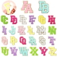 thumbnail image 1 of Parches autoadhesivos con letras de chenilla MXCOIRTP, 52 unidades, multicolor, 1 of 7