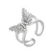 thumbnail image 2 of HomeKingdee Ladies Fashion Open Hollow Butterfly Ring - Creative Alloy Silver-Plated Tone Jewelry for Women, 2 of 9