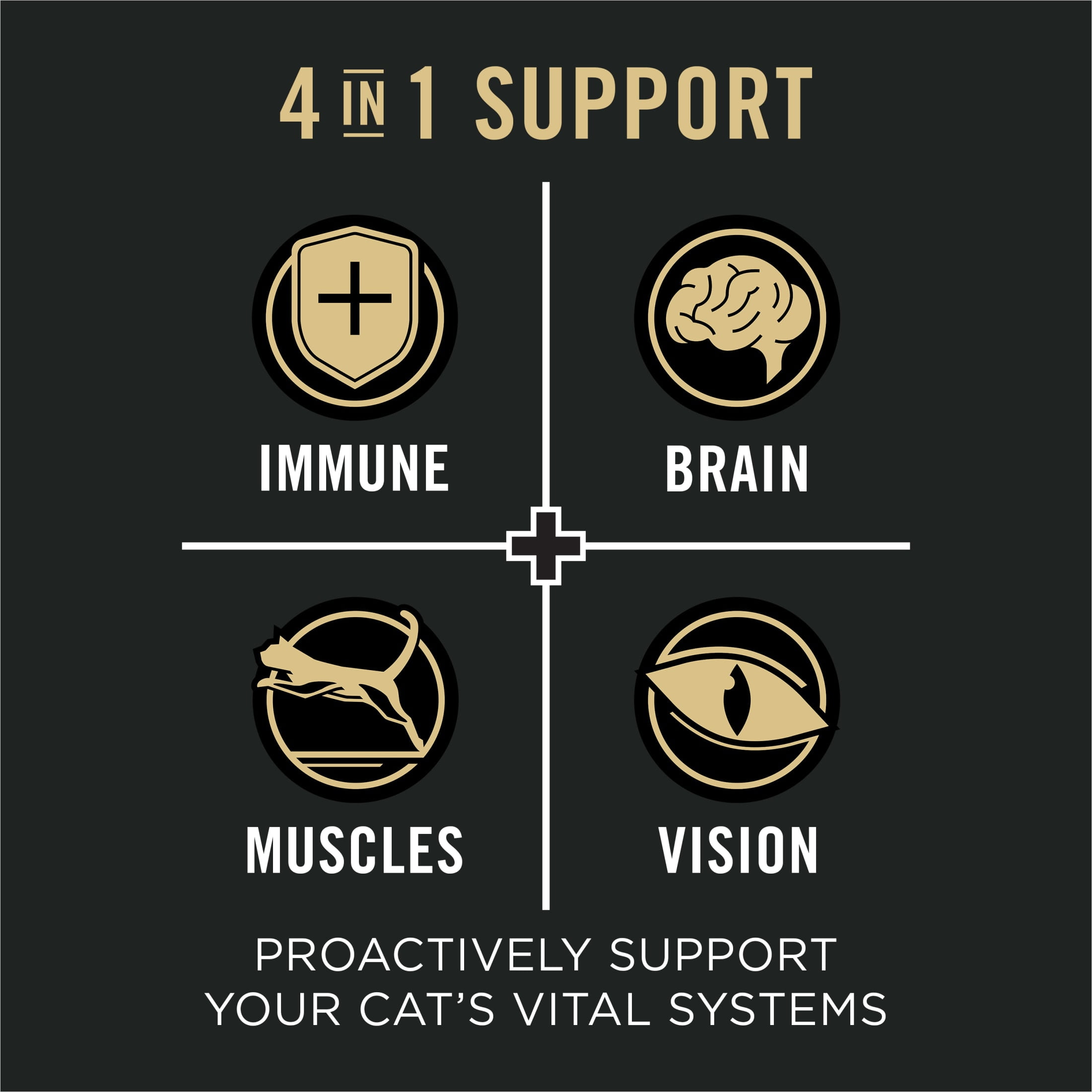 Purina Pro Plan Vital Systems, Beef Entree, Wet Cat Food, 3 oz Cans, 24 Pack - product image