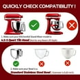 thumbnail image 5 of Pouring Shield for KitchenAid Tilt Head 4.5-5QT Stainless Steel (Only),Safety Pouring Shield,Splatter Guard for kitchenaid mixer bowl,Kitchen Aid Stand Mixers,kitchen aid Accessories and Attachments, 5 of 7