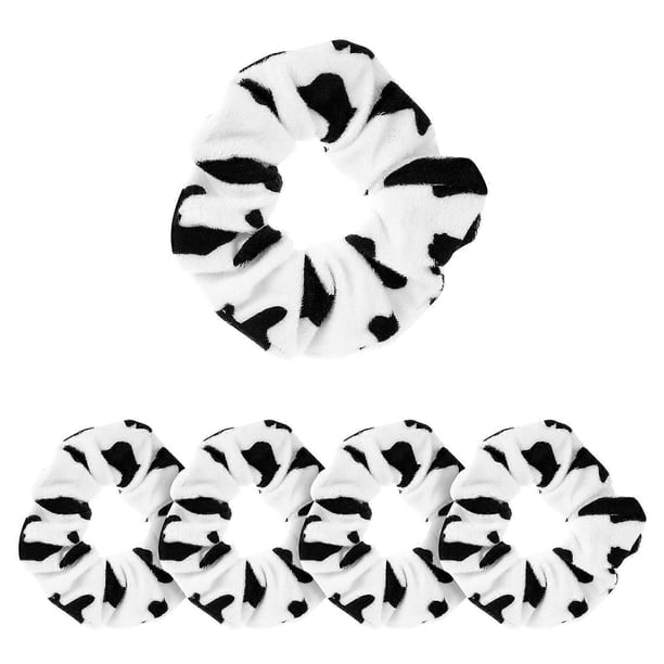 Hair Tie Ring Cow Pattern Hair Rings Hair Accessories Multi Color Hair Holding 5Pcs