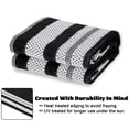 thumbnail image 4 of Reversible Waterproof Outdoor Patio Rug,Lightweight Plastic Straw Mat ,Modern Bordered Design, Large Area Carpet,for Patio, RV, Porch,Black,10x14FT, 4 of 8