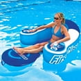 thumbnail image 4 of World of Watersports Float Tube 11-2030 First Class; Pool/Beach/Lake/River; U Shape; 1 Person Rider; 52 Inch Length x 46 Inch Width; Deep Cockpit Seating; Blue And White; PVC Vinyl, 4 of 5