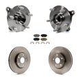 thumbnail image 1 of Transit Auto Front Hub Bearing Assembly Disc Brake Rotors and Ceramic Pads Kit (5Pc) for Car Lexus IS250 GS300 AWD KBB-122511, 1 of 11