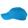 thumbnail image 3 of NYFASHION101 Unisex Adjustable 6-Panel Low-Profile Baseball Cap LOW100- EP Turquoise, 3 of 4