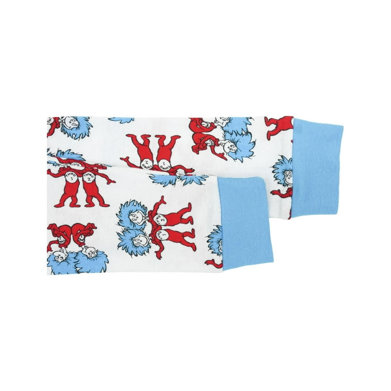 Dr Seuss Cat In The Hat Kids Pajamas 2 Piece Thing 1 Thing 2 Sleep Set Here Comes Trouble Size 10 Dr. Seuss Walmart