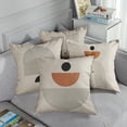 thumbnail image 4 of Throw Pillow Covers Home Decor Set of 4 Pillow Cases Decorative 18 x 18 Inches Outdoor Cushion Couch Sofa Pillowcases Contemporary Mid Century Geometric Boho, 4 of 6