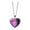 A, variant on Jewelry VerPetridure Solar System Planet Galaxy Double Sided Glass Universe Heart Pendant Necklace