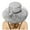 Grey, variant on Kcolen Tea Party Hats Elegant Women's Wide Brim Floral Sun Hat for Beach Wedding Bridal Shower and Summer Dress Occasions