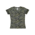 thumbnail image 2 of LAT Women's Football V-Neck Fine Jersey Tee Size up to 2XL, 2 of 3