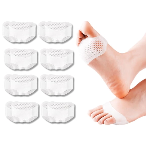 Plantillas Metatarsales Luisas Silicona Antideslizante Reutilizable 8 Pares para Hombre y Mujer