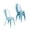 Blue, variant on Nazhura Metal Dining Chair Farmhouse Tolix Style for Kitchen Dining Room Café Restaurant Bistro Patio, 18 Inch, Stackable, Waterproof Indoor/Outdoor (Sets of 4) (Black)
