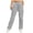 Grey, variant on Women's Pants Fashion Casual Pants For Women Ladies' Tunic Sweat Sweat High Waist Yoga Sports Belt Pocket