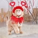 thumbnail image 5 of Decoraciones para San Valentín, disfraz de perro para San Valentín, diadema con forma de corazón, pompón rojo, accesorio para fiesta de San Valentín, 5 of 7