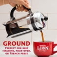 thumbnail image 2 of Lion Coffee Gold Roast Ground Coffee, 100% Arabica, Medium-Light Roast, 24 oz, 2 of 6