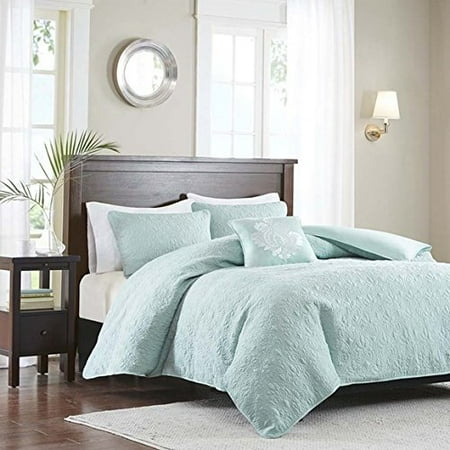 Madison Park Mansfield 2 In 1 Seafoam Duvet Cover Coverlet Set