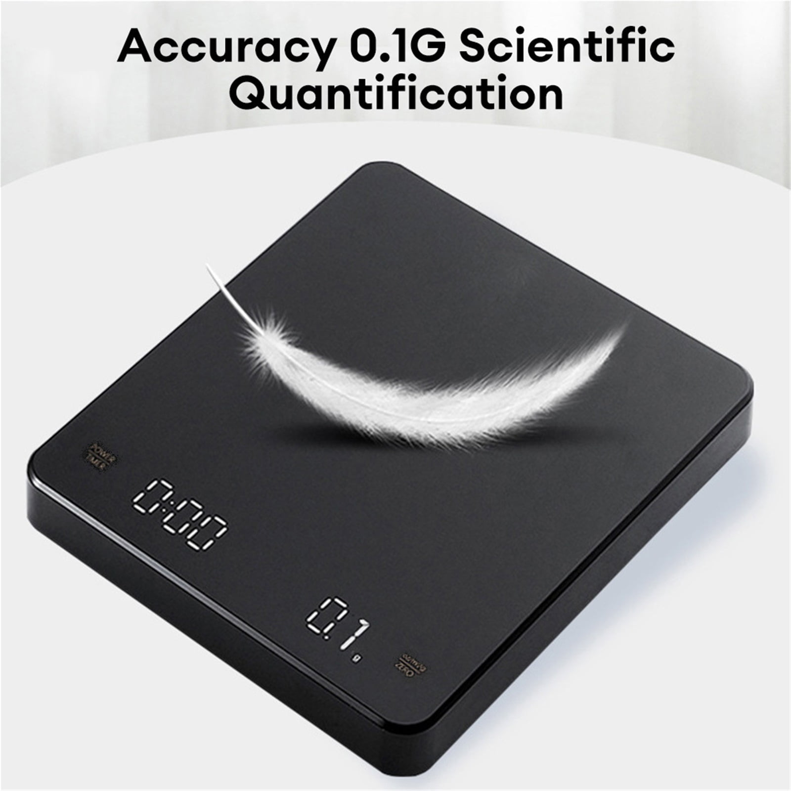 Digital Coffee Scale LED Screen 3kg/0.1g Kitchen Scale Electronic Scale ,Precise Weight