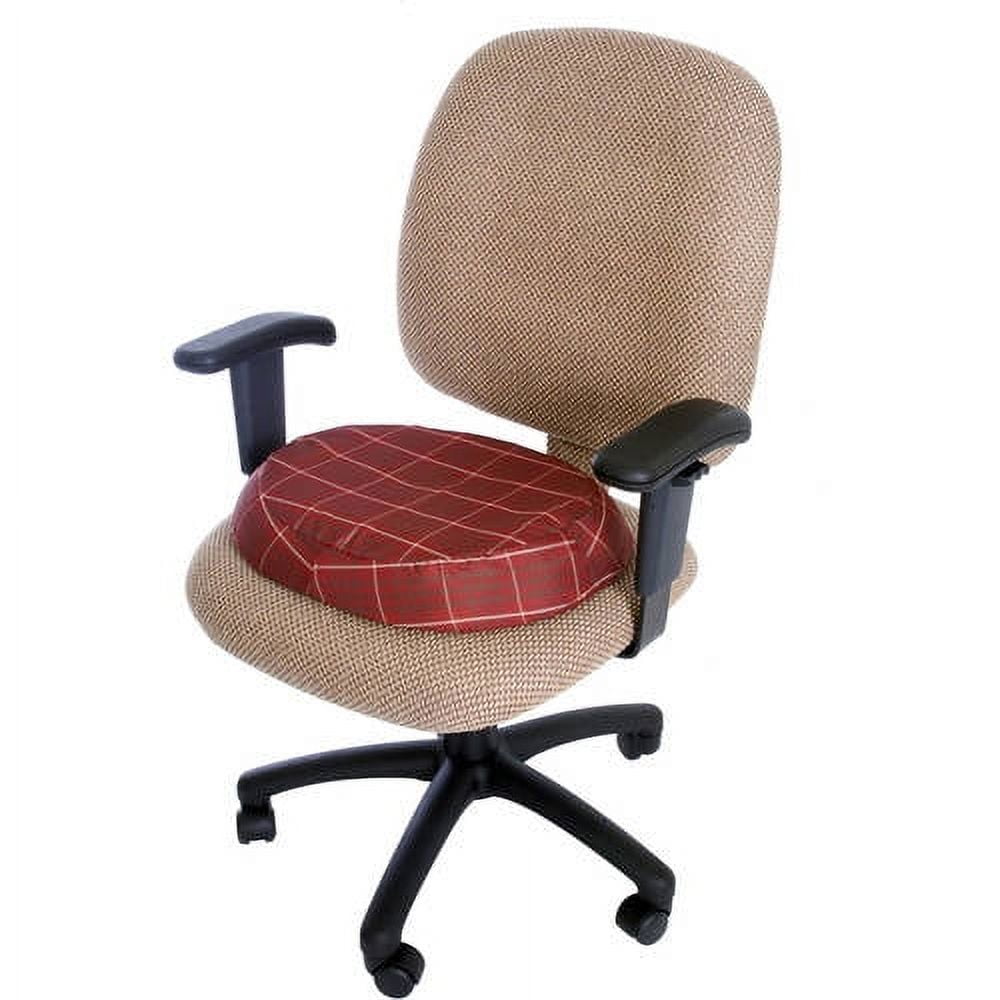 Essential Medical Supply 16" Molded Donut Cushion with Plaid Cover