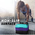 thumbnail image 3 of Yes4All Adjustable High Step Aerobic Platform, 16 in x 16 in, for Aerobic Step Exercises (Teal/ Purple/ Black), 3 of 7