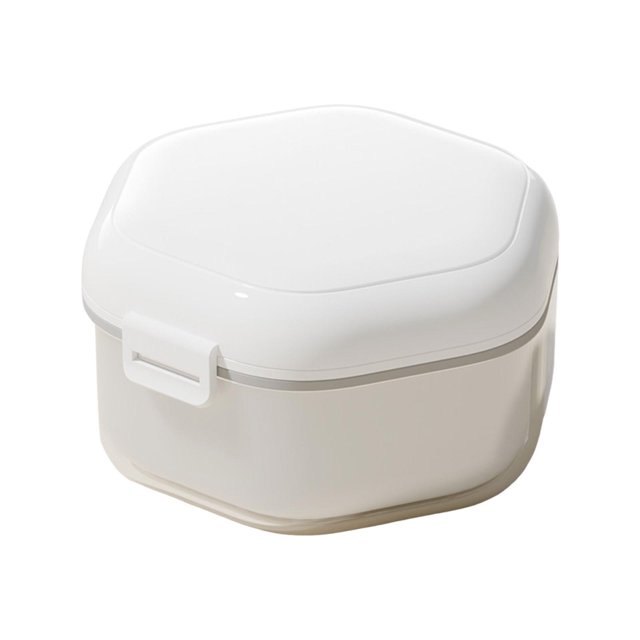 Dvruxg Denture Case - Portable Leakproof False Teeth Container Denture Cup With Lid, Portable Denture Cup | Denture Bath Case, Waterproof Dentures Case, Denture Container for Home, Offices