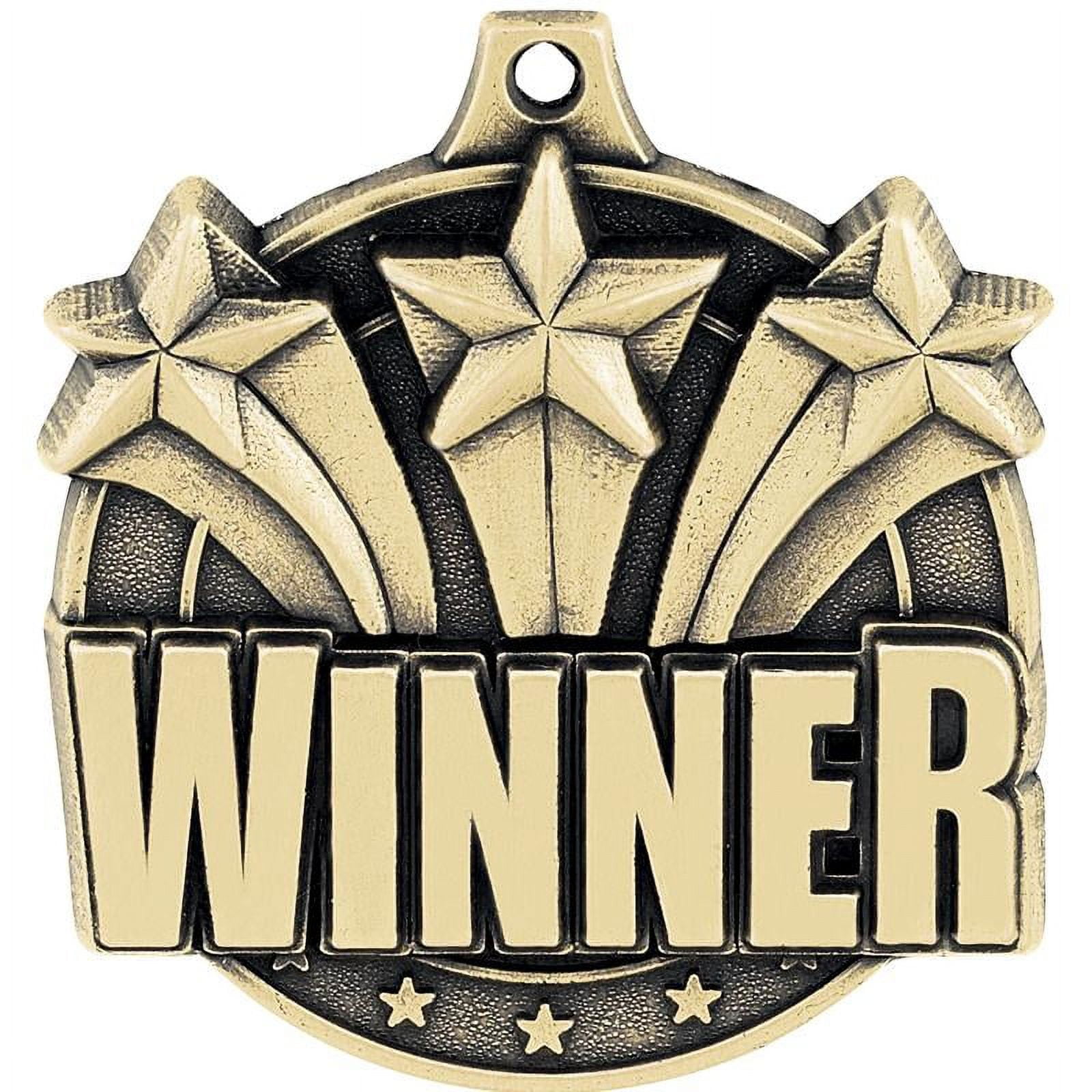 Winner Medals, 2" Gold Diecast Winner Medal Award 10 Pack