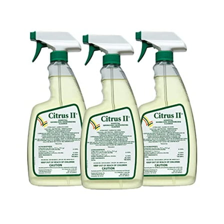 Hospital Germicidal Deodorizing Cleaner - Fresh Citrus Scent - Disinfecting Spray Cleaner - 22 Fl Oz - Pack of 3