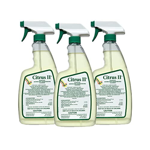 Hospital Germicidal Deodorizing Cleaner - Fresh Citrus Scent - Disinfecting Spray Cleaner - 22 Fl Oz - Pack of 3
