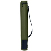 CleverMade 6 Can Fabric Cooler Sleeve Tube, Olive/Navy