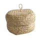 thumbnail image 1 of Billuyoard Cesta de almacenamiento de escritorio para guardarropa con tapa, tejido de algas marinas, hilo para aperitivos, organizador de juguetes Almacenamiento y organización del hogar, 1 of 6