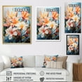 thumbnail image 4 of Designart "Paradise of Plumeria Flowers II" Floral & Botanical Floater Framed Wall Art Living Room, 4 of 7