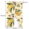 thumbnail image 3 of XMXT Japanese Noren Doorway Room Divider Curtain,Tropical Bananas Flower Restaurant Closet Door Entrance Kitchen Curtains, 34 x 56 inches, 3 of 7
