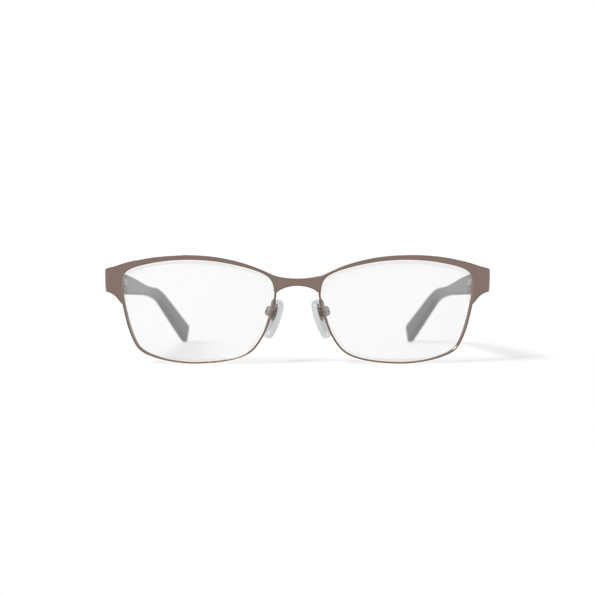 Walmart Women's FM14078 Square Prescription Eyeglasses with Case, Shiny Gold