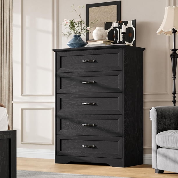 5 Cajones cm de Profundidadresser para BedroomChest de Cajones con Ancho Metálico cm de AlturaandleFarmhouse Moderno cm de Profundidade Madera Alto cm de ProfundidadresserNatural Te x...