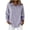 Purple, variant on Abomasnow Women's Dressy Blouses Striped Quarter Button 3/4 Length Sleeve Lapel Shirts Work Business Casual Tops with Pockets