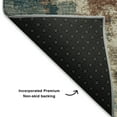 thumbnail image 5 of Addison Rugs Mayfield Premium Machine Washable Transitional Abstract Teal Rectangle Rug, 10' x 14', 5 of 6