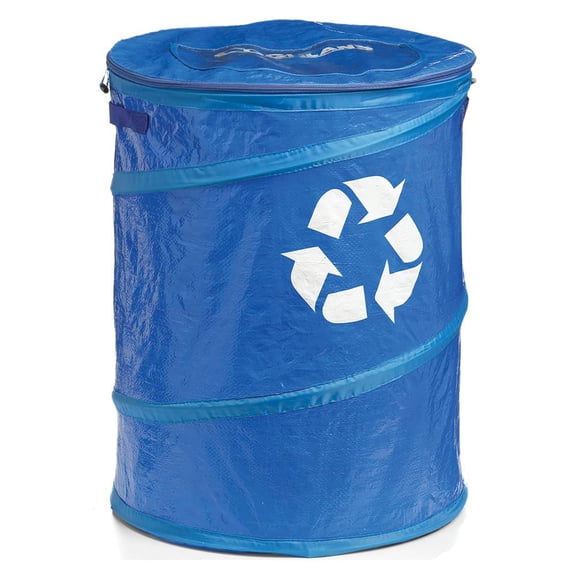 ANHXN Deluxe Pop-Up Trash Can, Spring-loaded Collapsible Garbage Can for Camping,